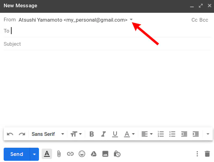 New email compose