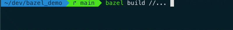 Bazel build action count